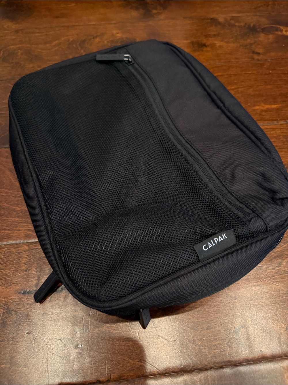 Calpak Black Mesh Travel Toiletry Organizer Pouch